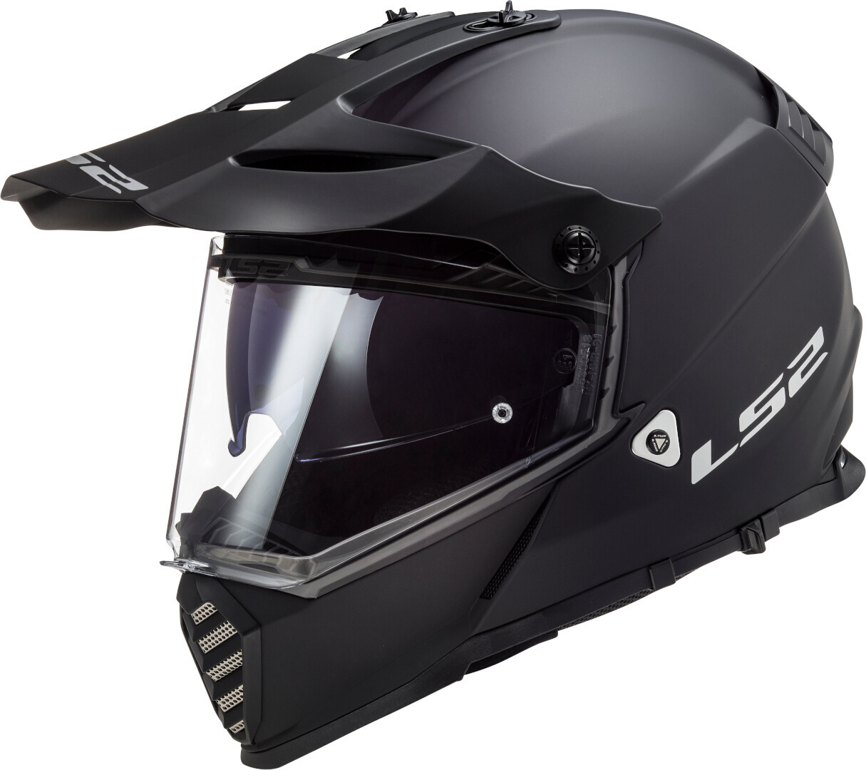 LS2 MX436 Pioneer Evo Motocross Helm, schwarz, Gre S, schwarz, Gre S