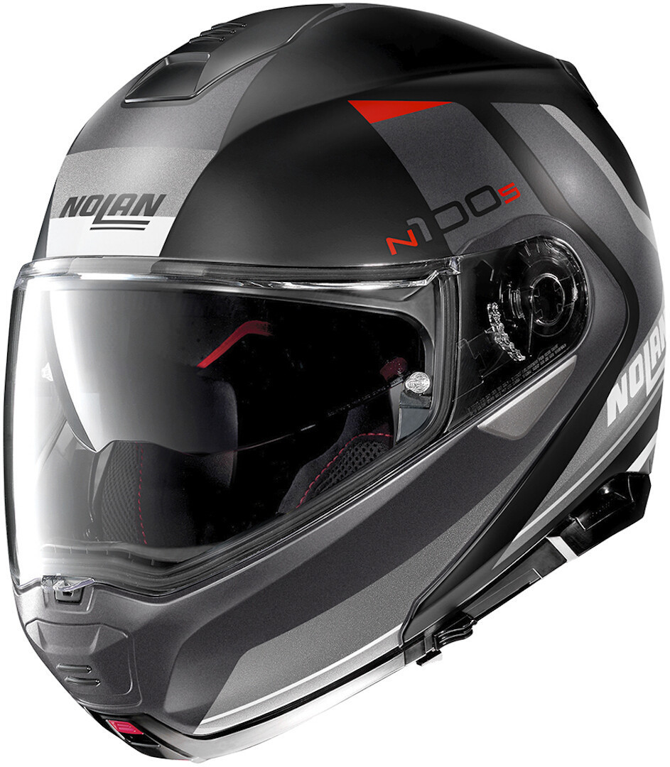 Nolan N100-5 Hilltop N-Com Klapphelm, schwarz-grau, Gre M, schwarz-grau, Gre M