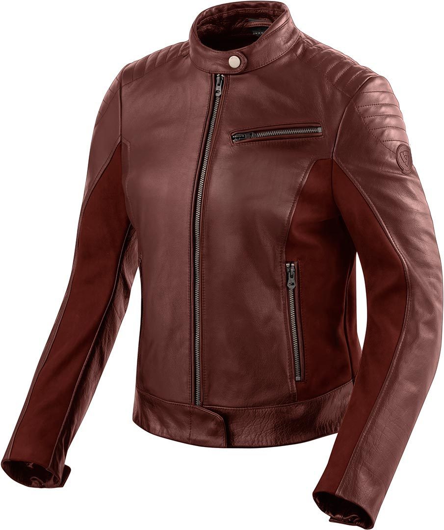 Revit Clare Ladies Damen Motorrad Lederjacke, rot, Gre 36, rot, Gre 36