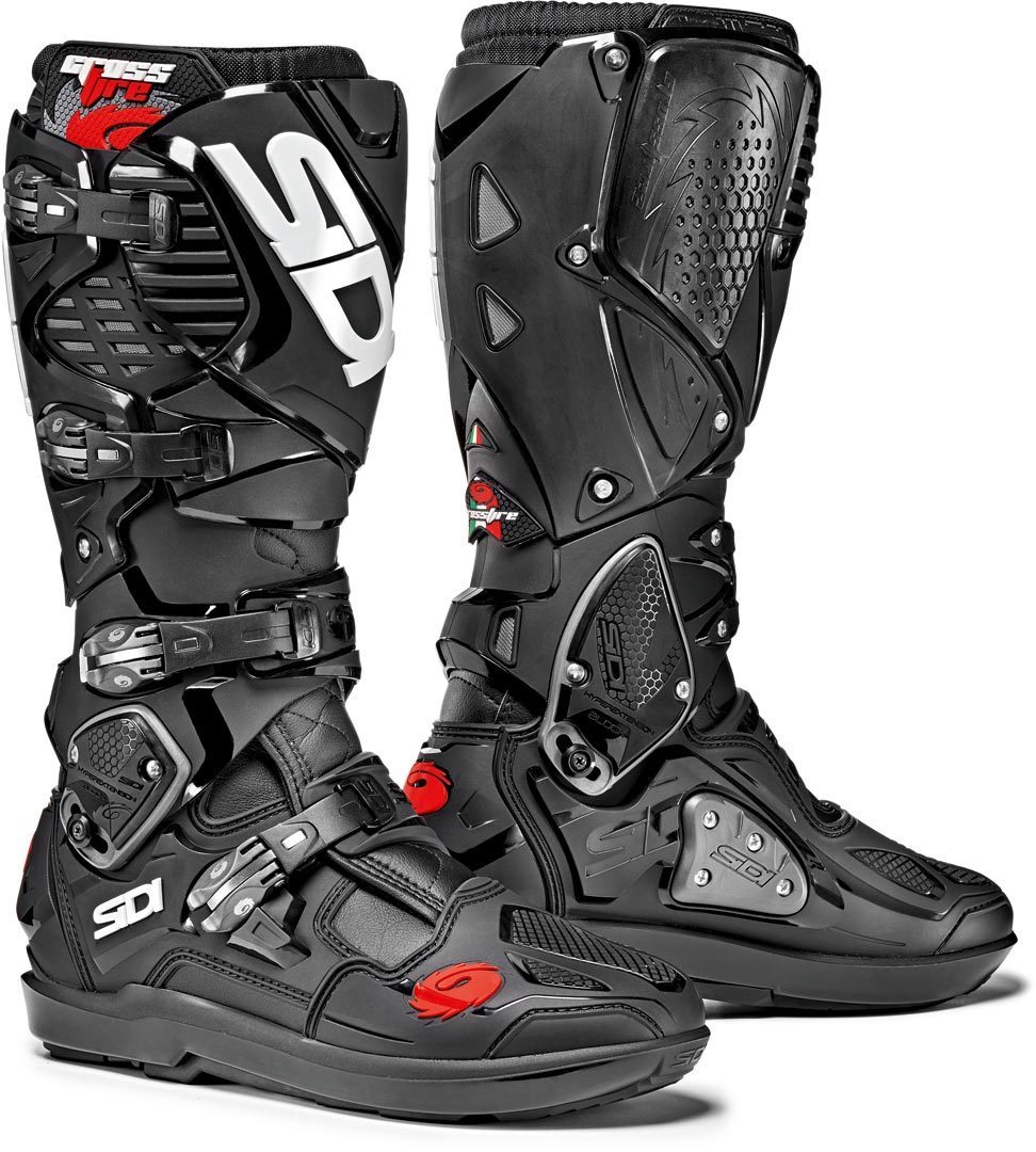 Sidi Crossfire 3 SRS Motocross Stiefel, schwarz, Gre 45, schwarz, Gre 45