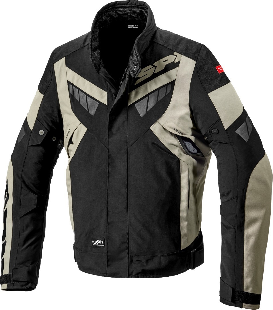 Spidi H2Out Freerider Motorrad Textiljacke, schwarz-beige, Gre M, schwarz-beige, Gre M